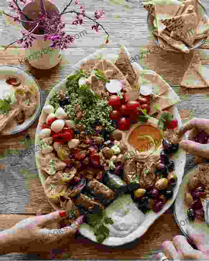A Colorful Mezze Platter Featuring Various Vegetarian Dishes Vegetarian Food Guide To The Middle East: Middle Eastern Recipes: Vegan Food