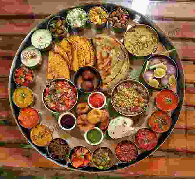 A Colorful Thali Featuring Various Vegetarian Indian Dishes Easy Indian Recipes Cookbook: Quick Healthy Delicious Indian Dishes