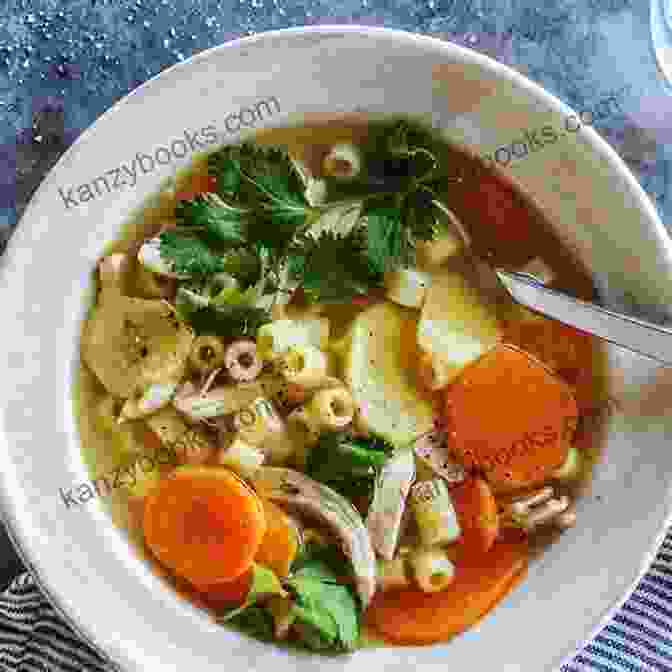 A Comforting Bowl Of Ginger And Date Soup, Garnished With Fresh Cilantro The Comforting Chinese Soup Cookbook: Tasty Chinese Soup Recipes To Warm You On Chilly Nights