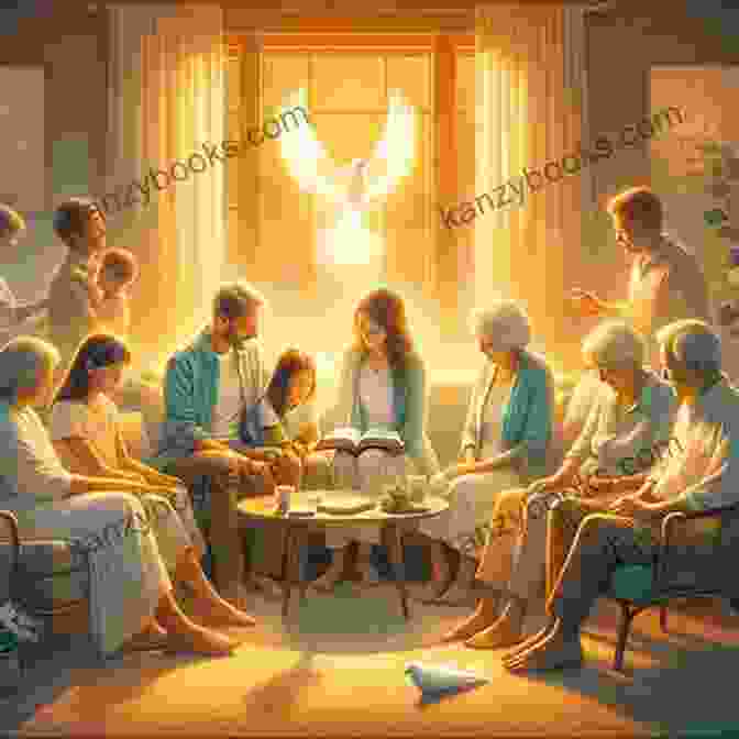 A Family Gathered In Prayer, Bathed In Warm Light We Lived In Heaven Sarah Hinze