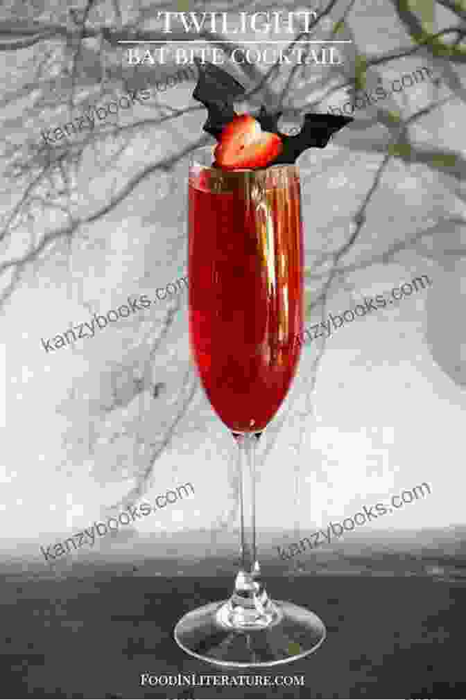 A Goblet Filled With A Deep Red Liquid, Garnished With A Bat's Wing Wild Brews For All Hallows: 13+ Natural And Herbal Recipes For Spooky Halloween Drinks Punch Bowls And Party Potions (Wild Brews Herbal Series)