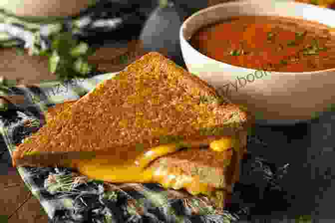 A Grilled Cheese Sandwich Paired With Tomato Soup And A Glass Of Beer 111 Grilled Cheese Sandwich Recipes: I Love Grilled Cheese Sandwich Cookbook