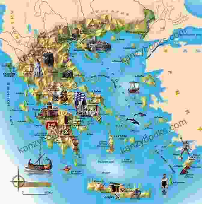 A Map Of Greece With Culinary Highlights From Different Regions Under The Olive Tree: Recipes From My Greek Kitchen