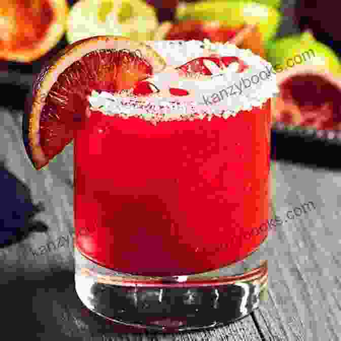 A Margarita Glass Filled With A Reddish Orange Liquid And A Blood Orange Slice On The Rim Wild Brews For All Hallows: 13+ Natural And Herbal Recipes For Spooky Halloween Drinks Punch Bowls And Party Potions (Wild Brews Herbal Series)