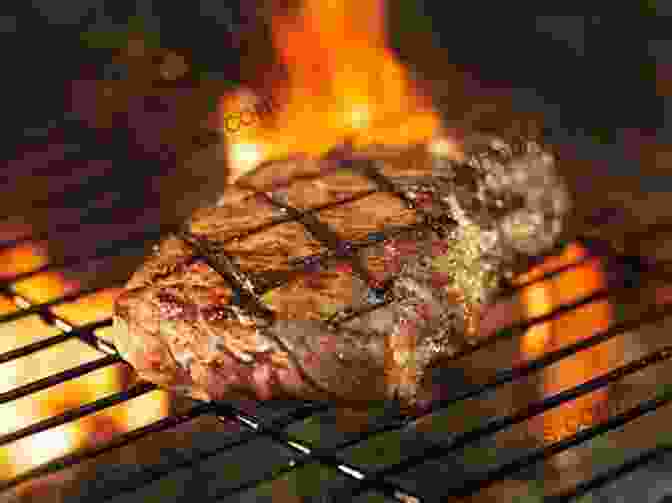 A Person Grilling A Steak On A Charcoal Grill STEAK A LICIOUS: Juicy And Flavorful Steak Recipes For You To Make At Home