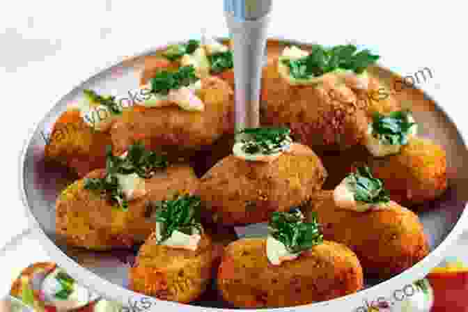A Plate Of Croquetas De Jamón, A Modern Spanish Tapas Dish Made With Ham, Béchamel, And Bread Crumbs Proper Spanish Tapas The Traditional Recipes