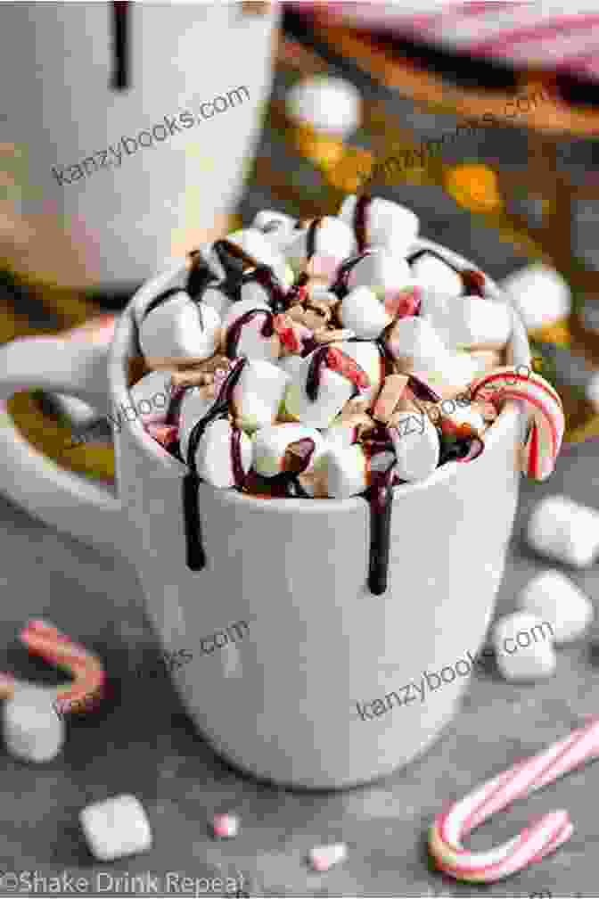 A Refreshing Cup Of Peppermint Hot Chocolate, Garnished With A Peppermint Candy Cane The Ultimate Hot Chocolate Recipe Book: Discover A Wide Variety Of Delicious Hot Chocolate Recipes