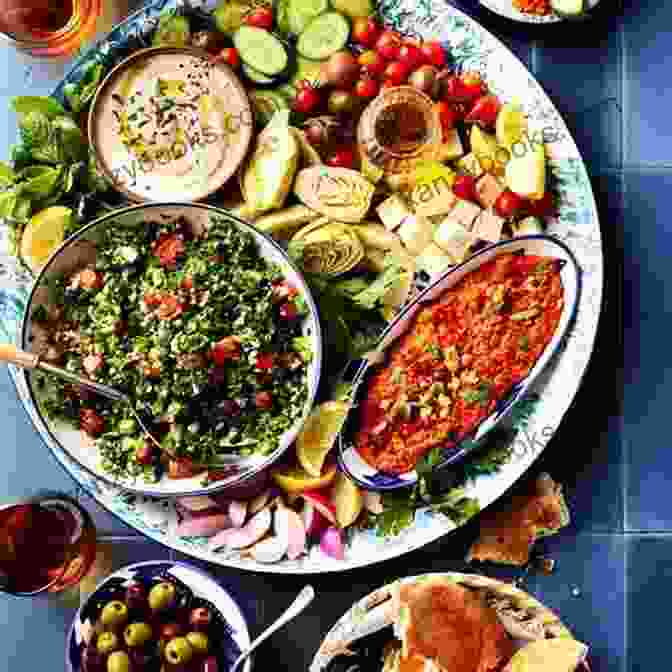 A Spread Of Vegetarian Mezze Dishes On A Table Vegetarian Food Guide To The Middle East: Middle Eastern Recipes: Vegan Food