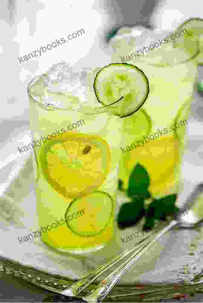 A Tall Glass Of Cucumber Lemonade Garnished With Cucumber Slices The Perfect Lemonade Cookbook For You: Collection Of Refreshing Lemonade Recipes That Will Amaze Everyone