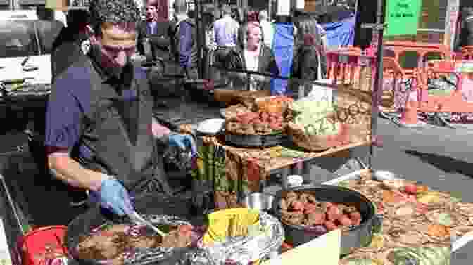 A Vendor Selling Vegetarian Street Food In A Middle Eastern Market Vegetarian Food Guide To The Middle East: Middle Eastern Recipes: Vegan Food
