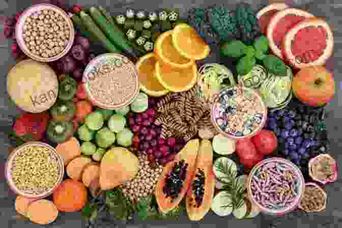 A Vibrant Array Of Vitamin Rich Foods, Including Fruits, Vegetables, And Whole Grains. The Vitamin E Factor: The Miraculous Antioxidant For The Prevention And Treatment Of Heart Disease Cancer And Aging