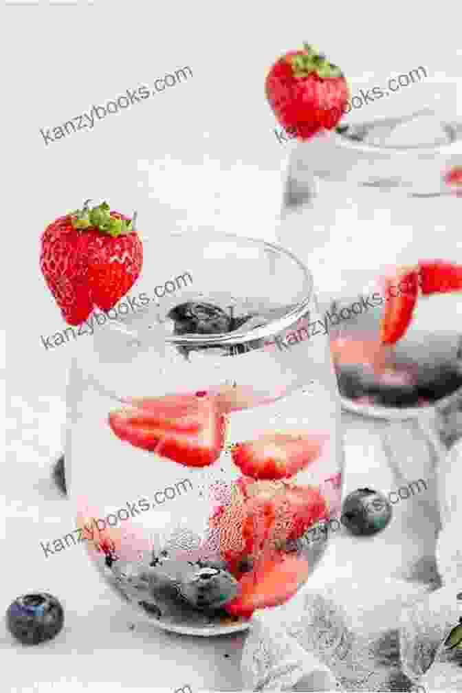 A Vibrant Glass Of Berrylicious Delight Infused Water Fruit Infused Water: Vitamin Water: Natural Refreshing And Detoxifying Fruit Infused Water Recipes: Fruit Infused Water:: Fruit Infused Water (Vitamins Fruits Nutrition Natural Foods)