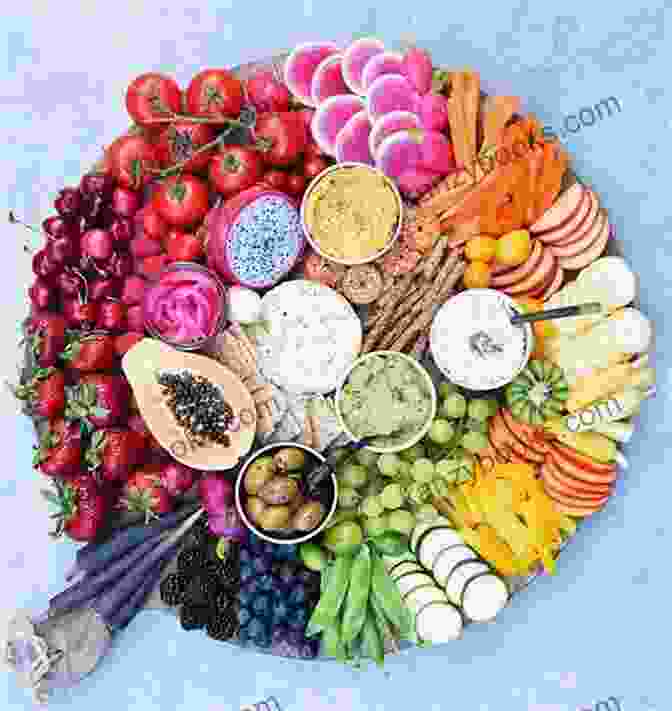 A Vibrant Plate Of Colorful Fruits, Vegetables, Nuts, And Seeds, Showcasing The Abundance And Variety Of A Raw Food Diet Raw Food Diet For Beginners How To Lose Weight Feel Great And Improve Your Health (Raw Food Diet For Beginners 1)