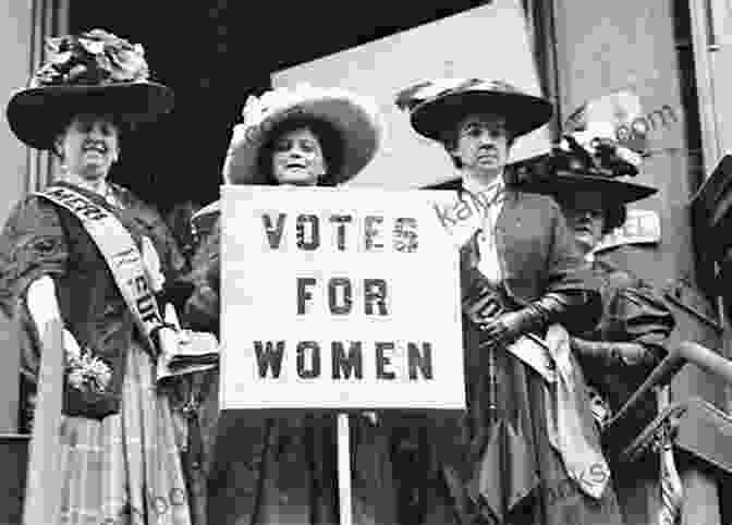 A Victorian Suffragette, Her Face Resolute And Defiant, Holds A Banner That Reads 'Votes For Women.' The Hidden Lamp: Stories From Twenty Five Centuries Of Awakened Women