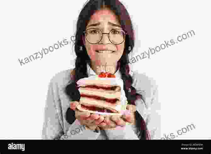 A Woman Eating A Slice Of Cake While Looking Stressed Nourishing Wisdom: A Mind Body Approach To Nutrition And Well Being