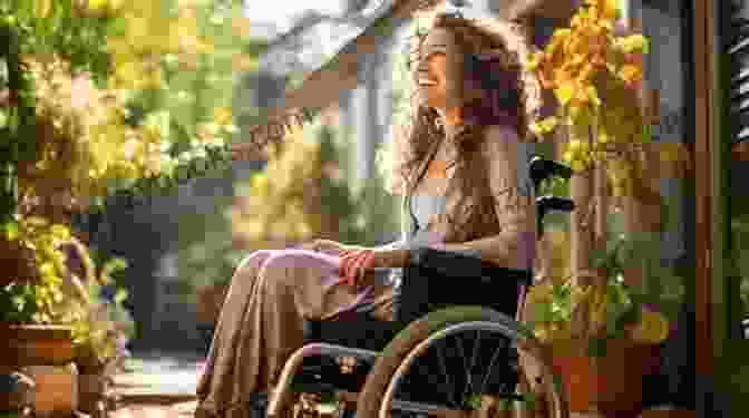 A Young Woman In A Wheelchair, Looking Up At The Sky With A Determined Expression Genesis A Portrait Of A Spinal Cord Injury
