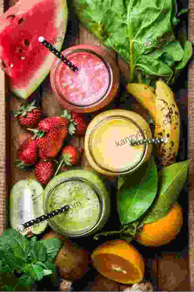 Assortment Of Fruits, Vegetables, And Other Smoothie Ingredients Smoothie Recipes For Beginners: Delicious Smoothie Recipes For Losing Weight Feeling Great And Improving Your Health