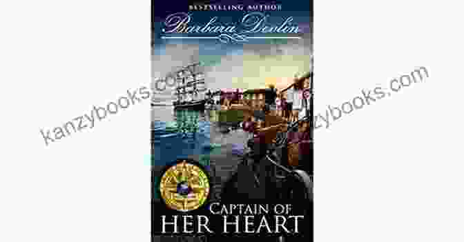 Captain Of Her Heart Novel Cover Showcasing A Woman In A Captain's Uniform, Standing On The Deck Of A Ship Against A Backdrop Of A Stormy Sea. Captain Of Her Heart: A Clean Wholesome Regency Romance (Love Inspired Historical)