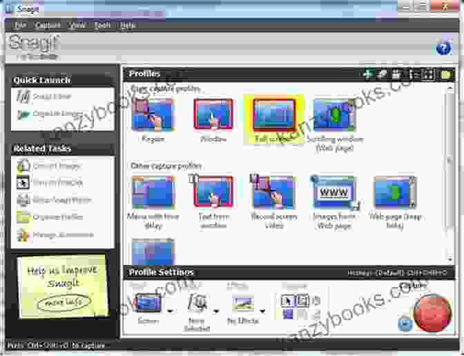 Capture Wide Screen Content Using Snagit's 'Panoramic Capture' Tool. Edit Your Snags: Tips And Tricks For SnagIt Users