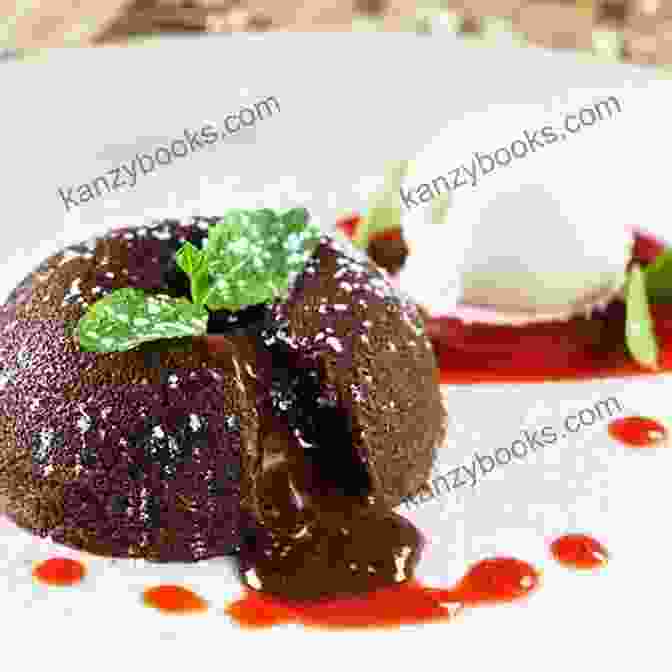 Chocolate Lava Cake With Raspberry Sauce Afternoon Tea At Home: Deliciously Indulgent Recipes For Sandwiches Savouries Scones Cakes And Other Fancies