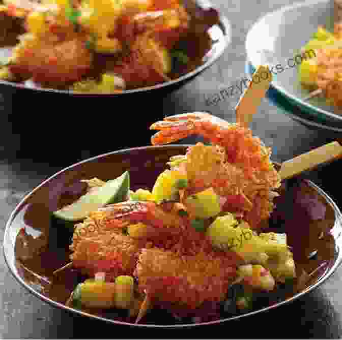 Coconut Shrimp, A Popular Hawaiian Dish Of Shrimp Coated In Coconut Flakes And Fried The Most Famous Aloha Recipes: The Best Flavors Of The Hawaiian Cuisine Gathered In One Cookbook