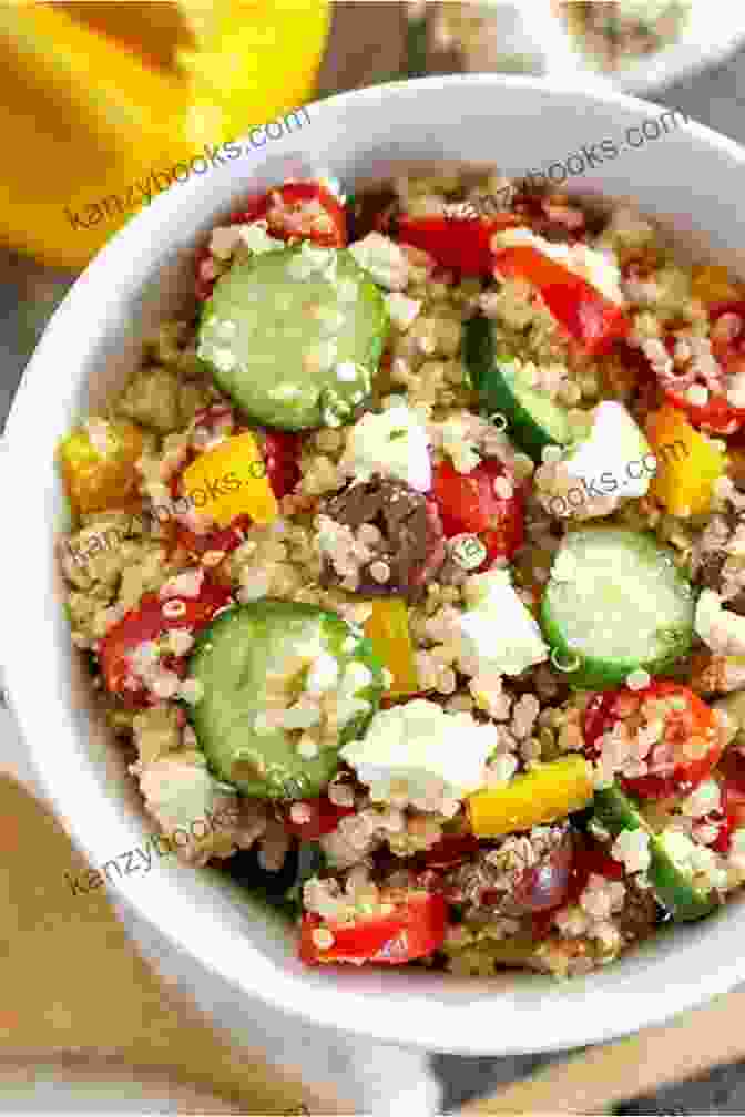 Colorful Quinoa Salad With Grilled Vegetables And Feta Cheese EATING BETTER: Top 50 Quick And Easy Mediterranean Instant Pot Recipes For Busy People On The Mediterranean Diet (BOOK 2) (healthy Instant Pot Cookbook Cook Once Healthy Recipes Cooking Books)