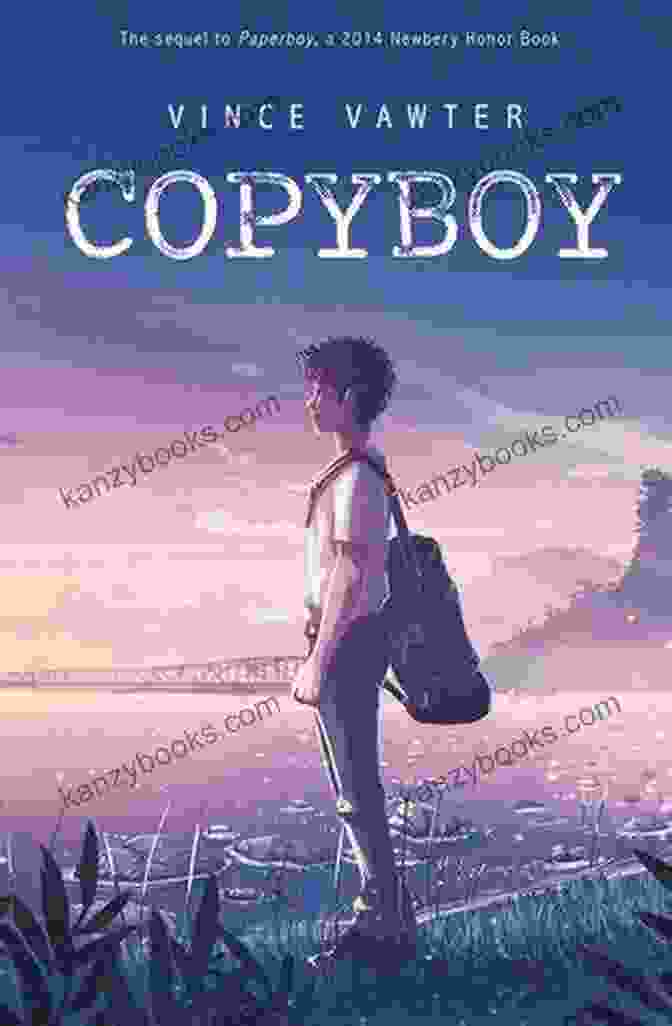 Copyboy Vince Vawter Book Cover, Featuring A Man In A Suit Holding A Pen And Papers Copyboy Vince Vawter