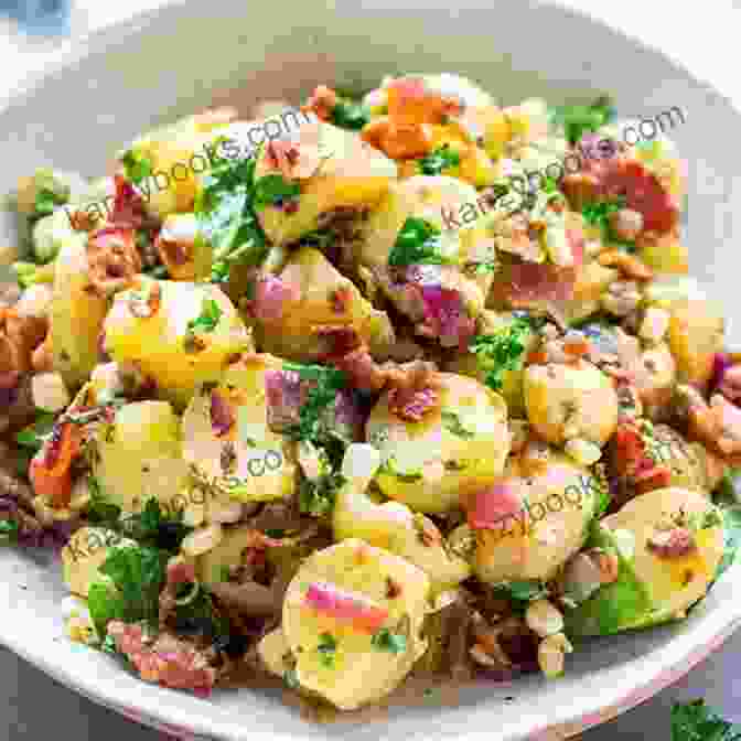 Creamy Potato Salad With Bacon And Chives Making Creamy And Delicious Potato Salad: How To Make Tasty Salad With Potato: Yummy Potato Salad Dishes