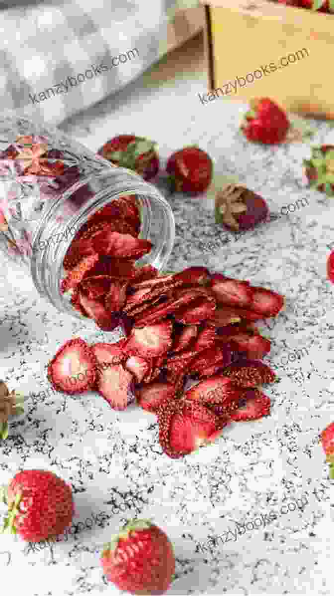 Dehydrated Strawberry Bites In A Jar Dehydrating Recipes For Fruits And Vegetables: Easy Ways For Preserving Food Saving Money