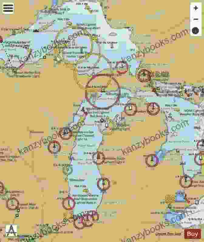 Detailed Map Of Fishing Spots In Michigan's Southeast Region Michigan Southeast Region Fishing Map Guide