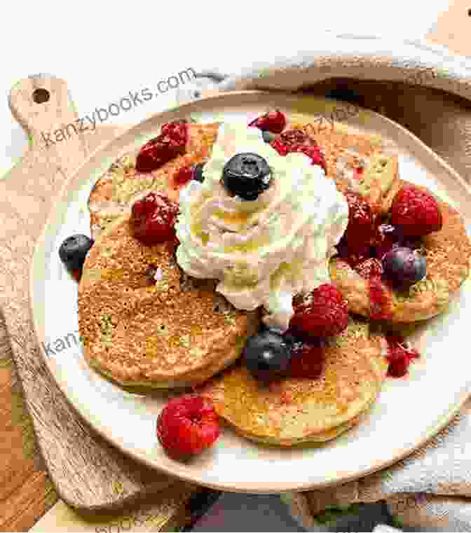 Fluffy, Golden Brown Pancakes Topped With Fresh Fruit And Whipped Cream The Guidebook Of Kid S Breakfast: How To Make A Healthy Breakfast