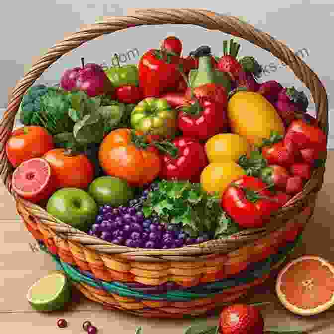 Fresh And Vibrant Fruits And Vegetables Overflowing From A Basket, Symbolizing The Abundance Of A Plant Based Diet. Plant Based Diet For Beginners: 10 Simple Healthy Plant Based Recipes Ready In 10 Minutes Or Less