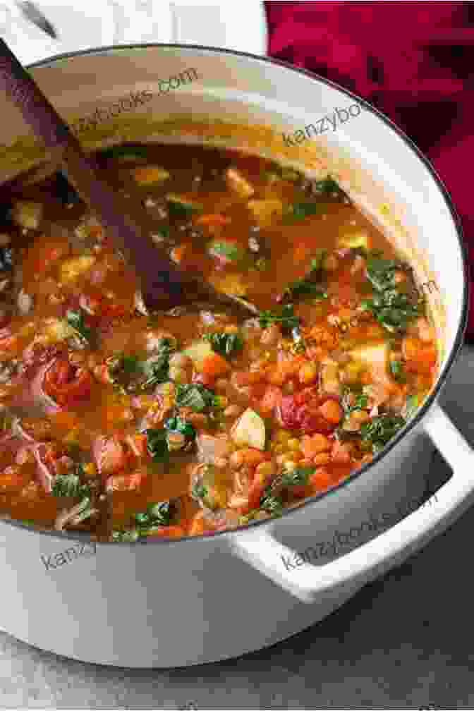 Hearty Lentil Soup With Fresh Vegetables And Spices EATING BETTER: Top 50 Quick And Easy Mediterranean Instant Pot Recipes For Busy People On The Mediterranean Diet (BOOK 2) (healthy Instant Pot Cookbook Cook Once Healthy Recipes Cooking Books)