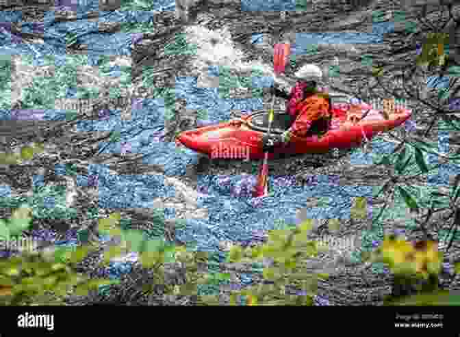 Kayaker Navigating The Scenic Wolf River Surrounded By Lush Vegetation And Towering Trees. Central Northeast Wisconsin Fishing Map Guide