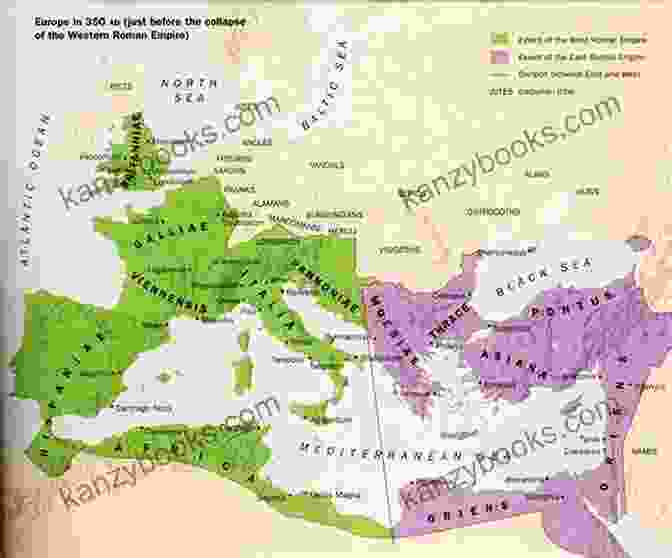 Map Showing The Decline Of The Roman Empire, With The Western Empire Collapsing In The 5th Century CE And The Eastern Empire Surviving Until The 15th Century CE. Limits Of Empire: Rome S BFree Downloads