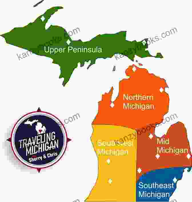 Michigan Southwest Region Species Distribution Map Michigan Southwest Region Fishing Map Guide