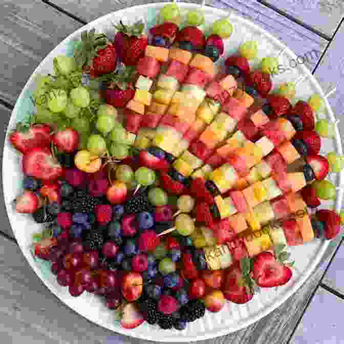 Rainbow Fruit Kebabs On A Plate Easy Appetizers: 25 Delicious Appetizer Recipes Your Family Will Love