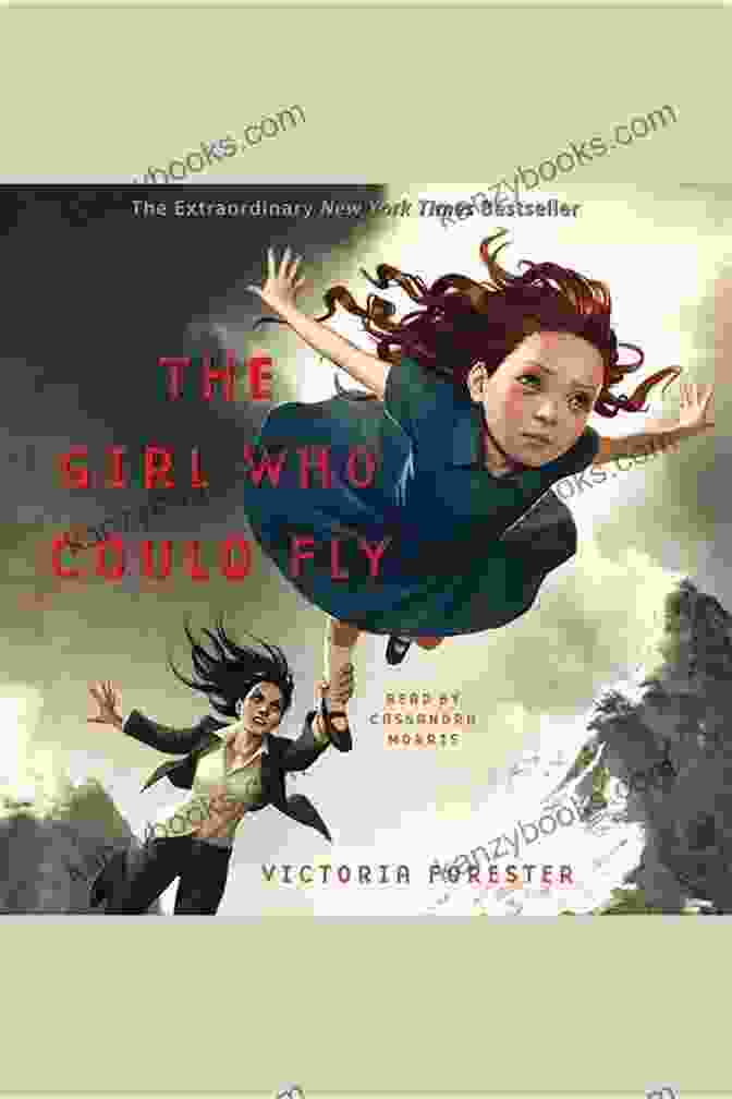 The Girl Who Could Fly: Piper McCloud Book Cover, Showcasing A Young Girl With Wings Soaring Over A Colorful Landscape The Girl Who Could Fly (Piper McCloud 1)