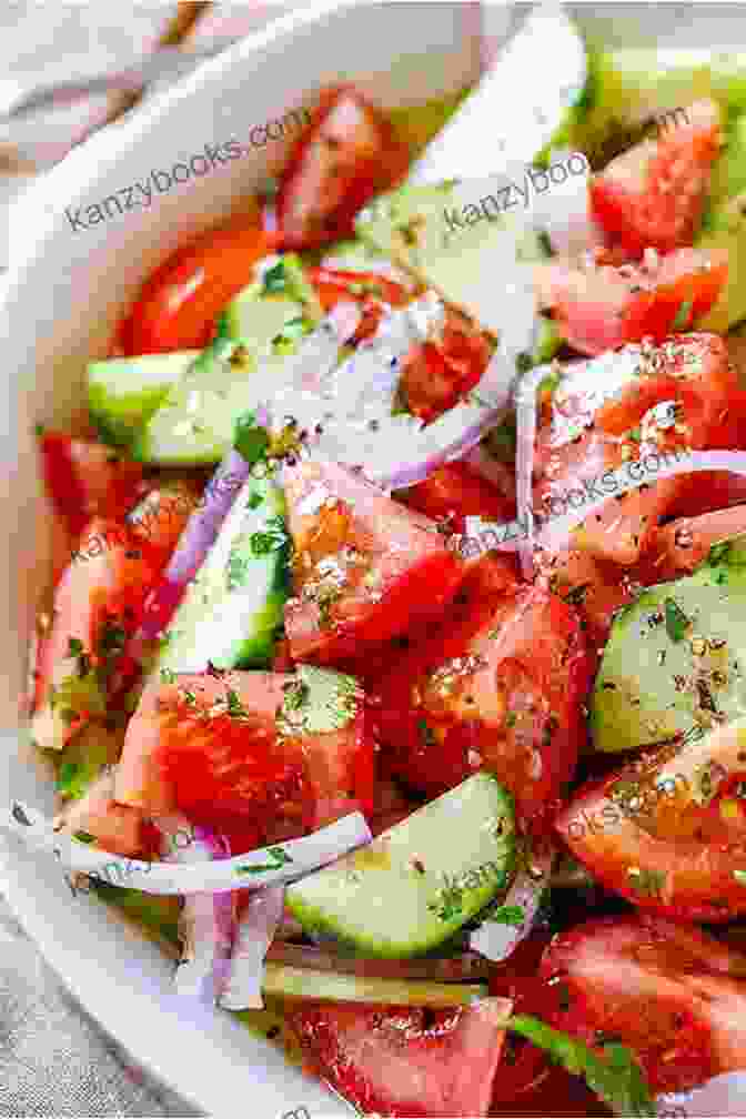 Tomato And Cucumber Salad, A Refreshing And Colorful Side Yummy Cajun Recipes: How To Cook Classic And Refreshing Cajun Cuisine