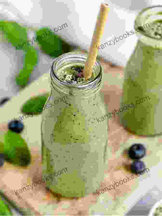 Vibrant Green Smoothie Topped With Cacao Nibs And Hemp Seeds Smoothie Recipes For Beginners: Delicious Smoothie Recipes For Losing Weight Feeling Great And Improving Your Health