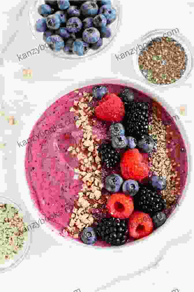 Vibrant Smoothie Bowl Topped With Fresh Berries And Granola Smoothie Recipes For Beginners: Delicious Smoothie Recipes For Losing Weight Feeling Great And Improving Your Health